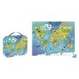 Puzzle Mapa Mundo - 100 Peças - Janod For Sale