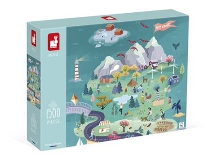 Puzzle Trip To Harmony Islands - 1500 Peças - Janod For Discount