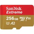 Cartão de Memória MicroSDXC Sandisk Extreme A2 - 256GB For Sale