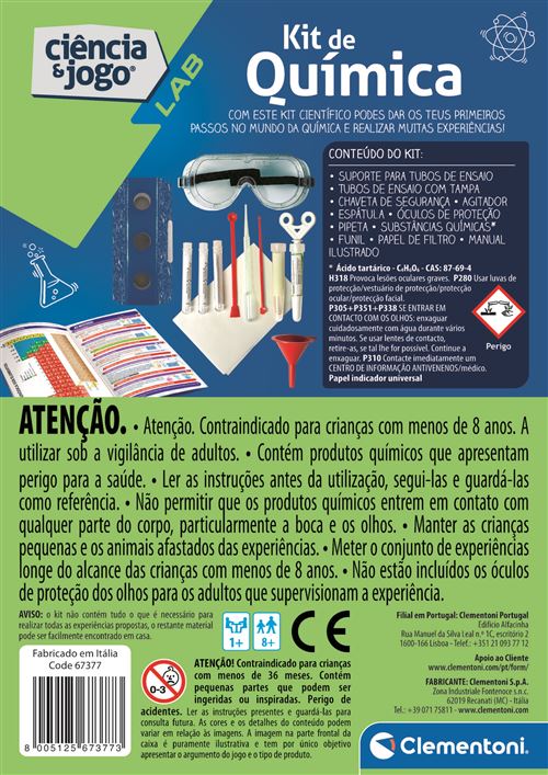 Ciência e Jogo Lab: Kit de Química - Clementoni Sale