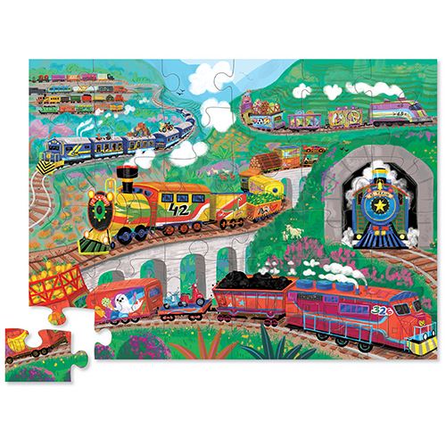 Puzzle de Chão All Aboard - 36 Peças - Crocodile Creek | Sig Toys Online Sale