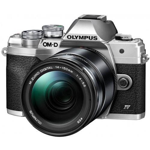 Máquina Fotográfica Mirrorless Olympus OM-D E‑M10 Mark IV + 14‑150mm f 4.0‑5.6 II - Silver Online Sale