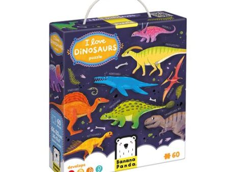 Puzzle I Love Dinosaurs - Banana Panda | The Happy Gang Cheap