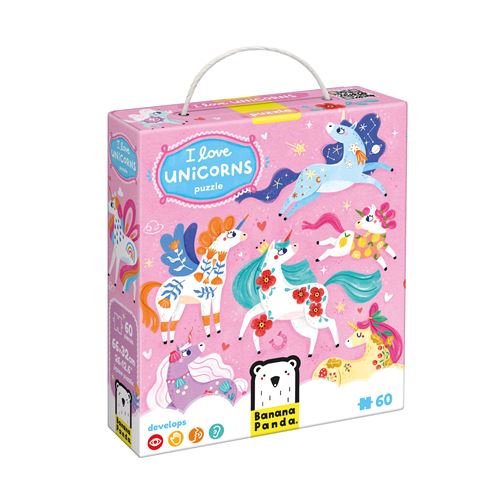 Puzzle I Love Unicorns - Banana Panda | The Happy Gang Sale