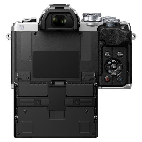 Máquina Fotográfica Mirrorless Olympus OM-D E-M10 Mark IV + 14-42mm f 3.5-5.6 EZ - Silver Online Sale