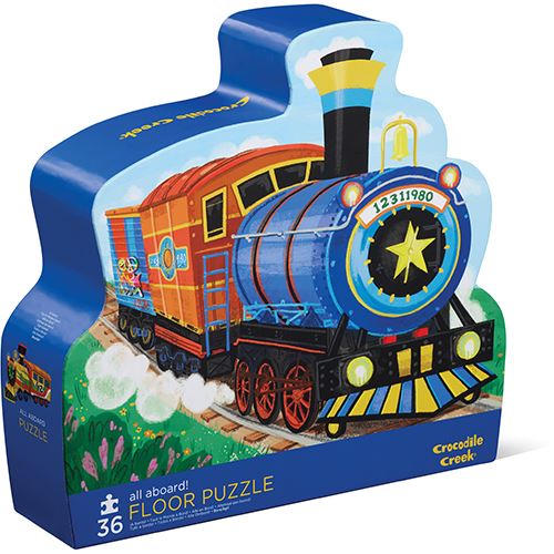 Puzzle de Chão All Aboard - 36 Peças - Crocodile Creek | Sig Toys Online Sale