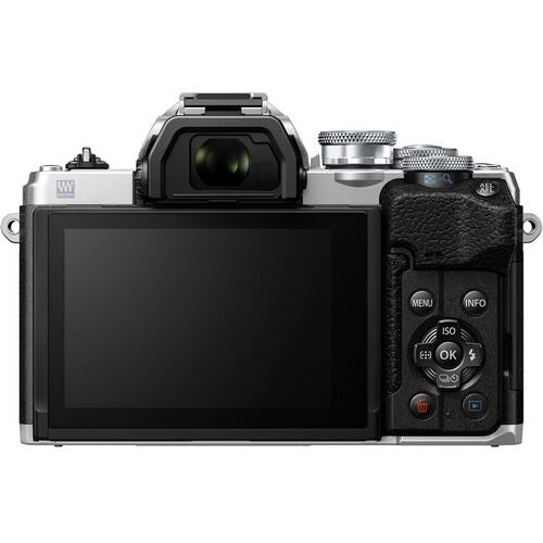 Máquina Fotográfica Mirrorless Olympus OM-D E-M10 Mark IV + 14-42mm f 3.5-5.6 EZ - Silver Online Sale