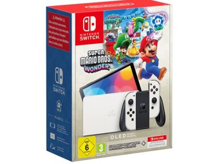 Consola Nintendo Switch OLED + Super Mario Bros. Wonder + 12 Meses Nintendo Switch Online Supply