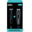 Pack Braun Series 5 BG5360 + XT3110 | Aparador, estilizador e barbeia + Aparador corporal Online now