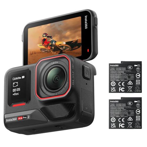 Action Cam Insta360 Ace Pro 2 Dual Battery Kit - Preto Discount