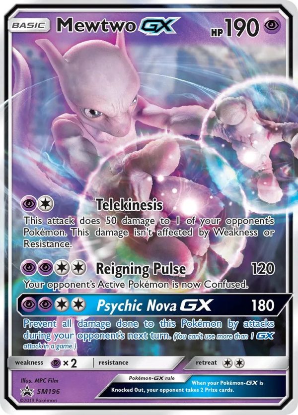 Mewtwo GX SM196 PTCGL Promo Code (Detective Pikachu) Online Sale