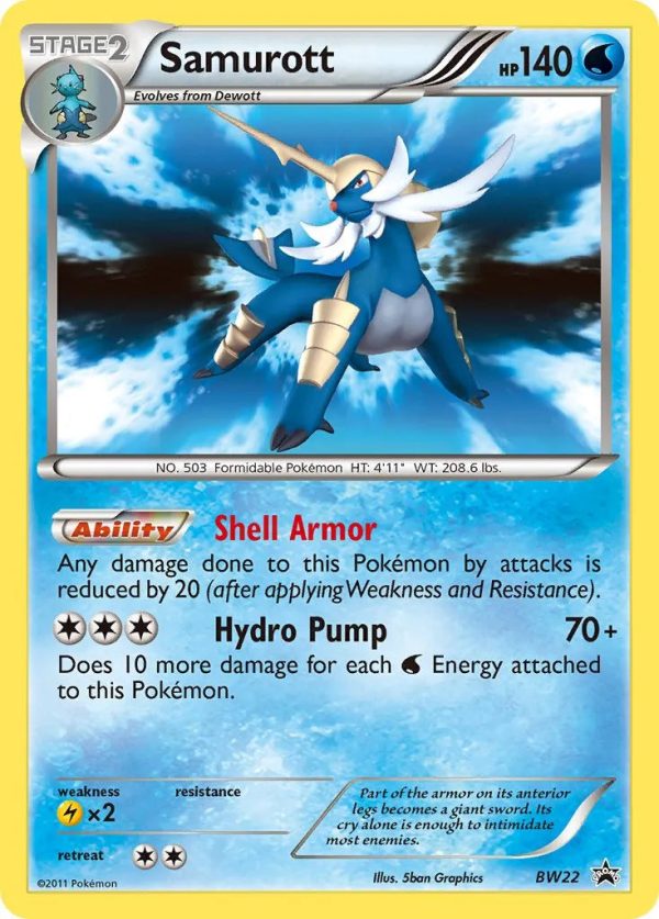 Samurott BW22 PTCGL Promo Code on Sale