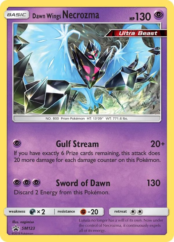 PTCGL Code: Dawn Wings Necrozma SM123 Promo For Cheap